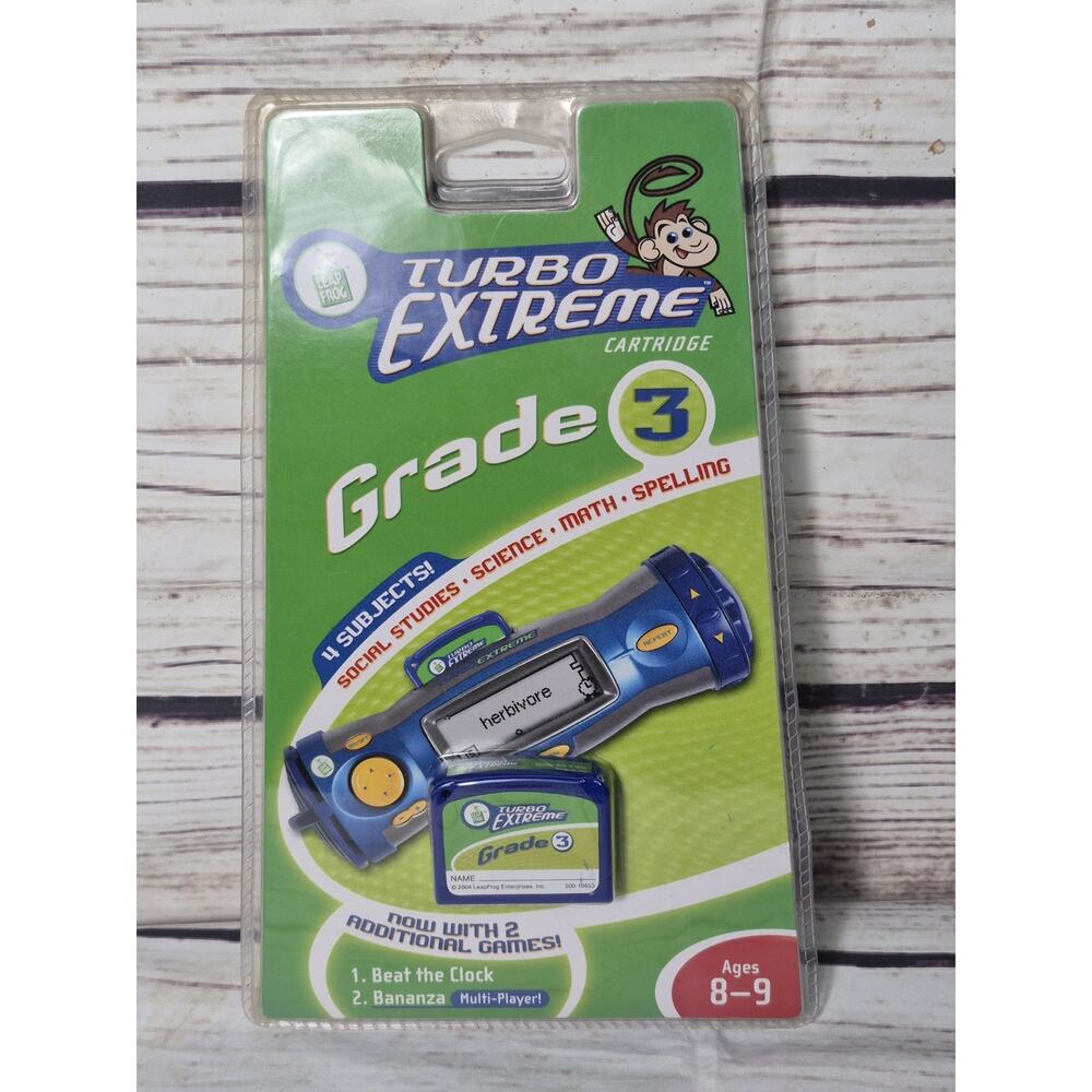 LeapFrog Turbo Extreme 3rd Grd Cartridge-Social Studies, Science, Math, Spelling